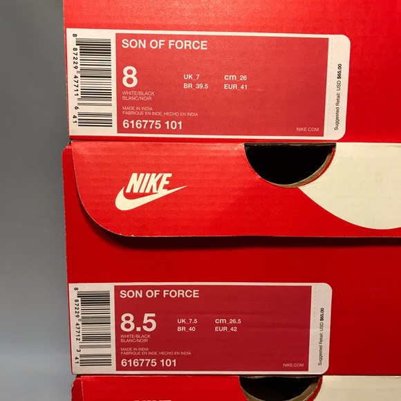 Nike Son Of Force White Mens Shoes Sneakers NEW - Picture 8 of 8